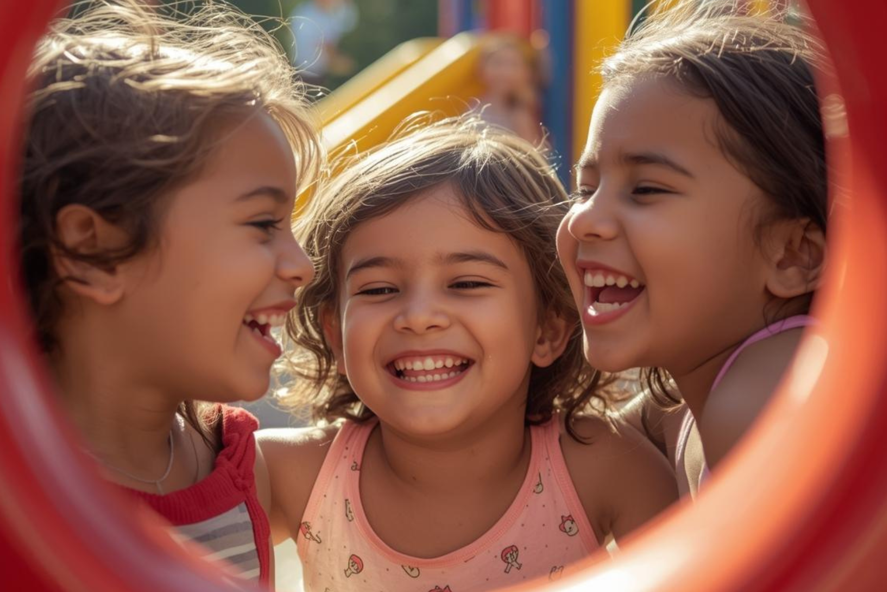 Children laughing